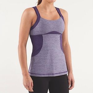 LULULEMON CHATURANGA WORKOUT YOGA TANK TOP, SIZE 4